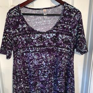 Lularoe Perfect T-shirt – Size Small  - Blue/Purpl